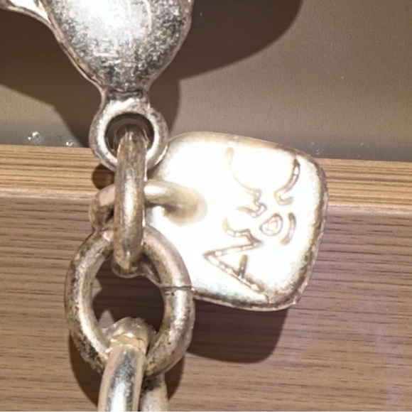 Stunning ASW Silver tone with crystals funky Necklace - Picture 4 of 4